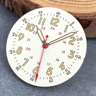 无标飞行员数字表盘29mm适用于NH35 NH36 ETA2824 PT ST2130 红秒