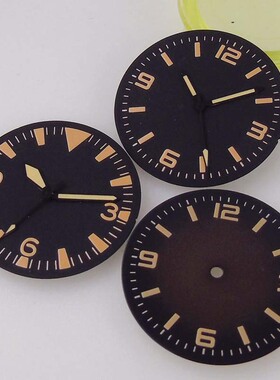 NH35 NH36 ETA2824 PT5000手表盘字面配件复刻31MM绿夜光