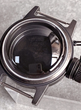 ETA2824 NH35 PVD黑色青蛙人手表壳36mm适用于NH34 NH36 ST2130