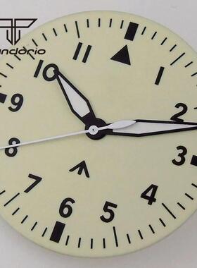 潜水员飞行员手表29mm 33.5mm复古白色表盘NH35NH36NH38发光指针