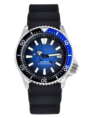 NH36 SKX改装户外潜水机械表男士SRPJ 3.8把位蓝宝石120旋转外圈