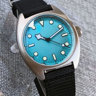 NH35 MIYOTA8215机械手表男女款36mm蓝宝石不锈钢防水表天蓝盘