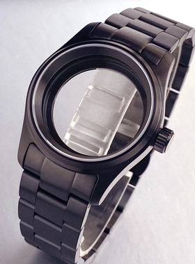 黑色飞行员表壳36mm 39mm NH35 ETA2824 SW200 200米防水透底