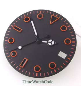 ETA2824 NH 橙钉水鬼表盘日历窗29mm 适合PT5000 MIYOTA DG