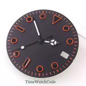 ETA2824 NH 橙钉水鬼表盘日历窗29mm 适合PT5000 MIYOTA DG