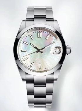 NH35 贝母机械自动手表不锈钢36mm 39mm光圈日志蓝宝石男士腕表