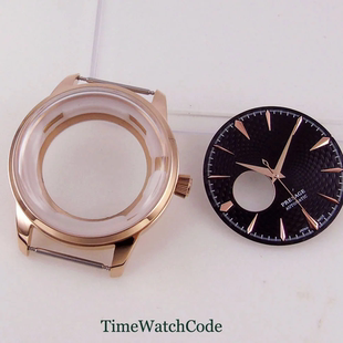 鸡尾酒NH38手表表壳不锈钢镂空表盘针配件组装配件35mm字面