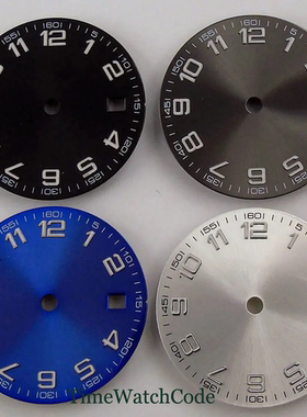 29mm表盘阿拉伯数字适合ETA2824 PT ST2130 MIYOTA MINGZHU