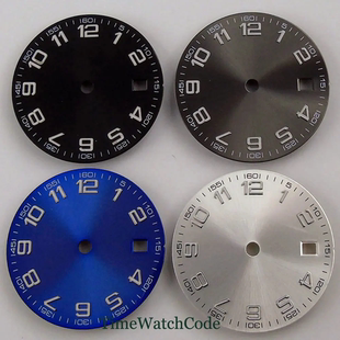 29mm表盘阿拉伯数字适合ETA2824 PT ST2130 MIYOTA MINGZHU