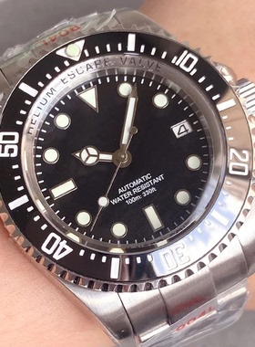 经典鬼王机械手表无标nh35 pt5000机芯 100米潜水男士手表蓝宝石