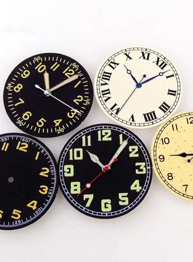 33.5mm 表盘雀斑字面NH35 ETA2824 PT ST2130 飞行员表配件无标