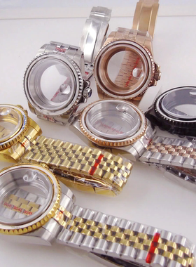 水鬼不锈钢手表表壳配件适合NH34 NH35 NH36 NH70 ETA28 PT SW200