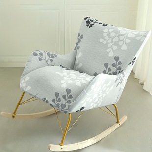 加大摇摇椅子套罩保护四季通用2025扶手靠背实木沙发单人座躺板凳