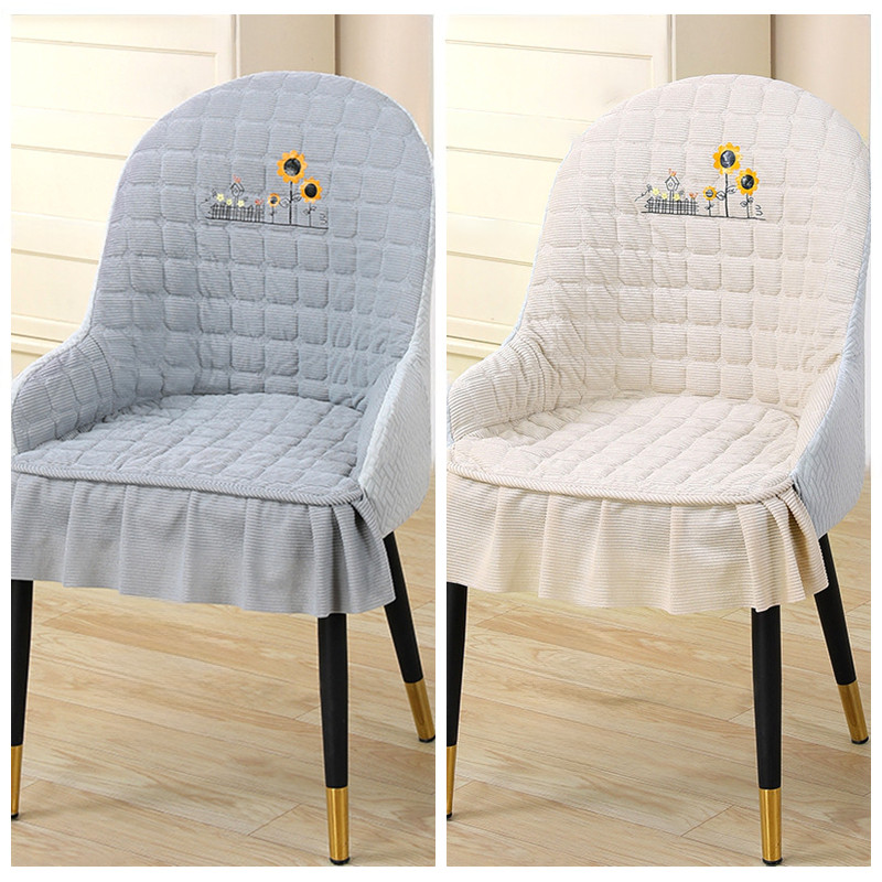 2025大号夹棉加厚防滑底半圆弧形椅子套罩坐垫靠背餐桌板凳扶手座,居家布艺,椅套/椅垫,淘宝优惠券,粉丝福利购,淘宝优惠卷