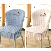 防滑加厚半圆弧形椅子套罩2025保护坐垫靠背家用专用皮餐桌板凳座