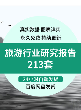 2022年旅游行业分析数据报告市场研究调研调查产业资料前景发展