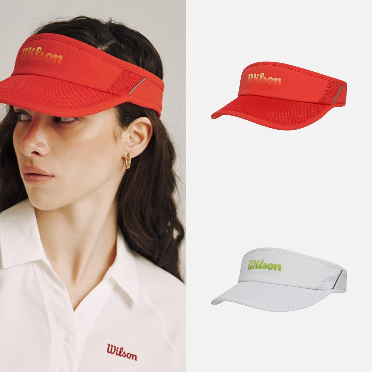 支持鉴定wilson威尔胜男女网球帽子速干透气网眼69W251006THV32