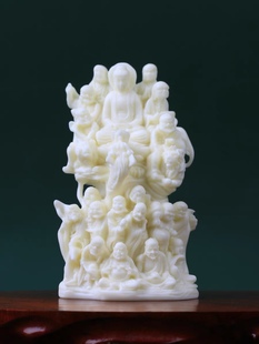 象牙果十八罗汉佛像大日如来摆件降龙伏虎罗汉尊者寺庙佛堂