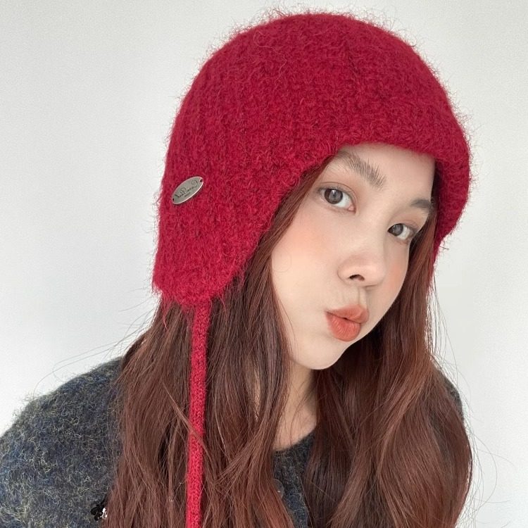 高品质秋冬羊毛混纺针织帽子女冬季系带护耳甜美显脸小雷锋帽冷帽,服饰配件/皮带/帽子/围巾,帽子,淘宝优惠券,粉丝福利购,淘宝优惠卷