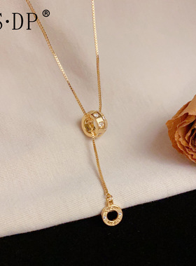 夏季百搭超闪镶钻小蛮腰锁骨链