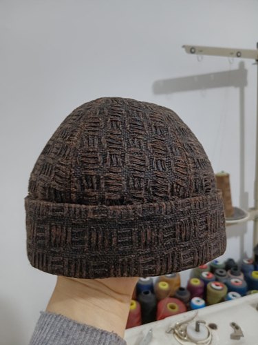 定做手工制作真丝香云纱地主帽瓜皮帽渔夫帽盆帽防晒帽女士帽子