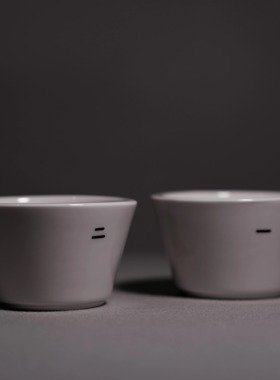 素止 咖啡品鉴杯双唇杯 手冲咖啡闻香杯2waycup澳洲比赛陶瓷 75ml