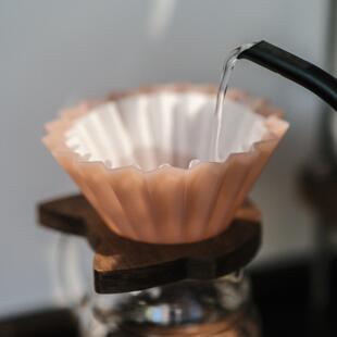 素止国产ORIGAMI手冲咖啡粉杏色塑料折纸滤杯 表面磨砂处理AB树脂