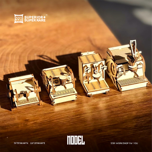 咖啡机模型SSR木制拼装diy积木咖啡gs3辣妈slayer LELIT levax