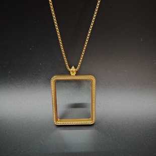 西藏唐卡盒子手绘热贡款黄财神绿度母唐卡画盒4*5cm方形双面吊坠