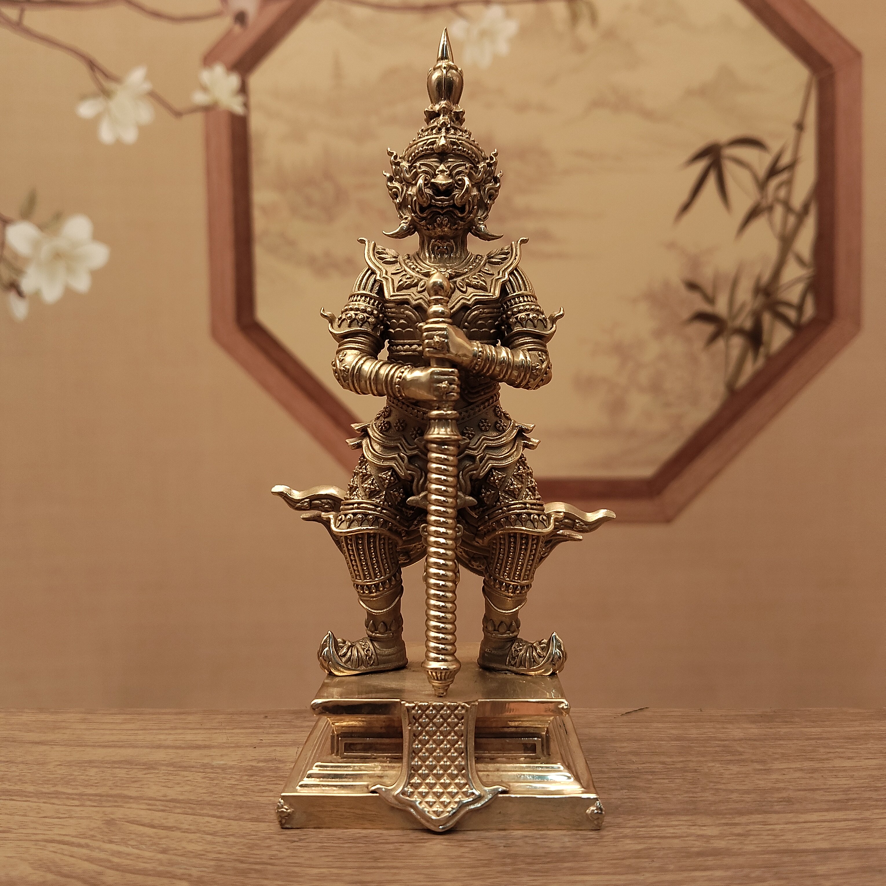 藏传密宗黄铜泰国鬼王佛像家居摆件办公客厅佛堂寺庙供神像护法