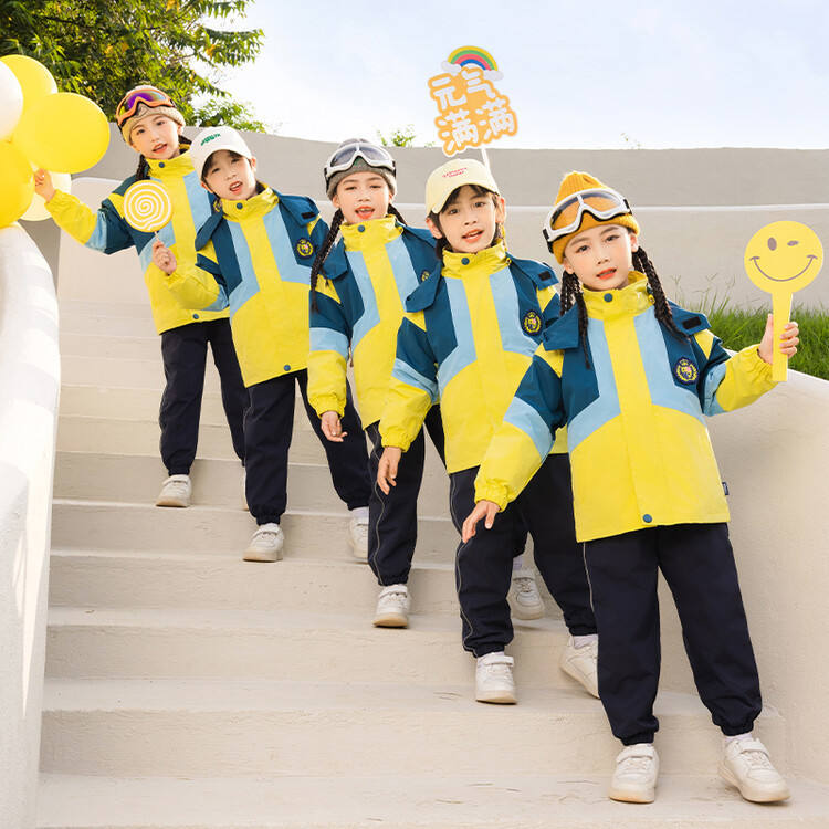 儿童冲锋衣外套小学生校服运动会服装春秋款幼儿园园服中学生班服