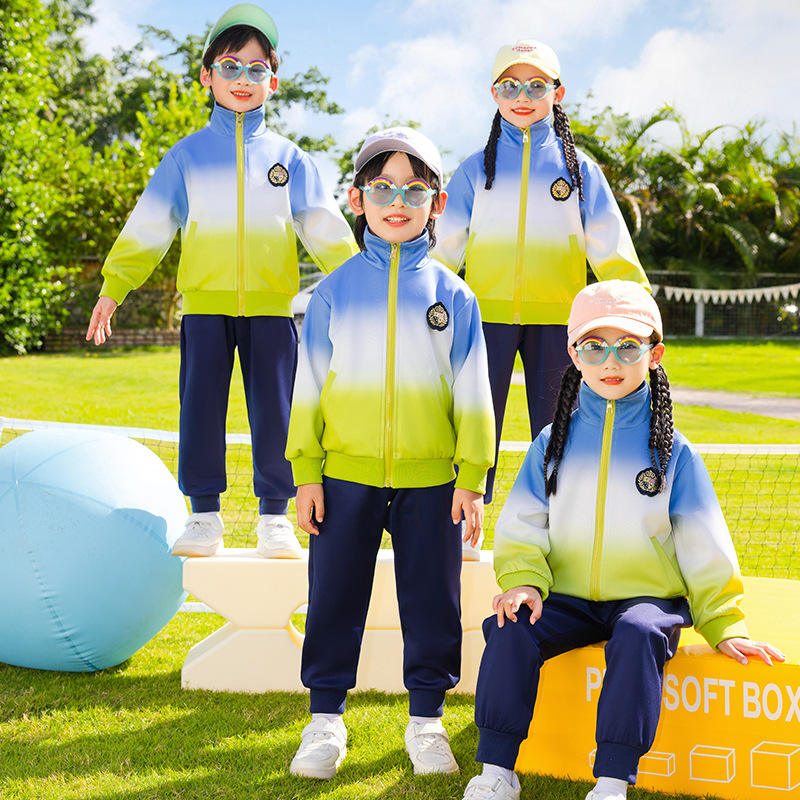 校服小学生儿童棒球服运动会服装幼儿园园服中学生初中生班服套装