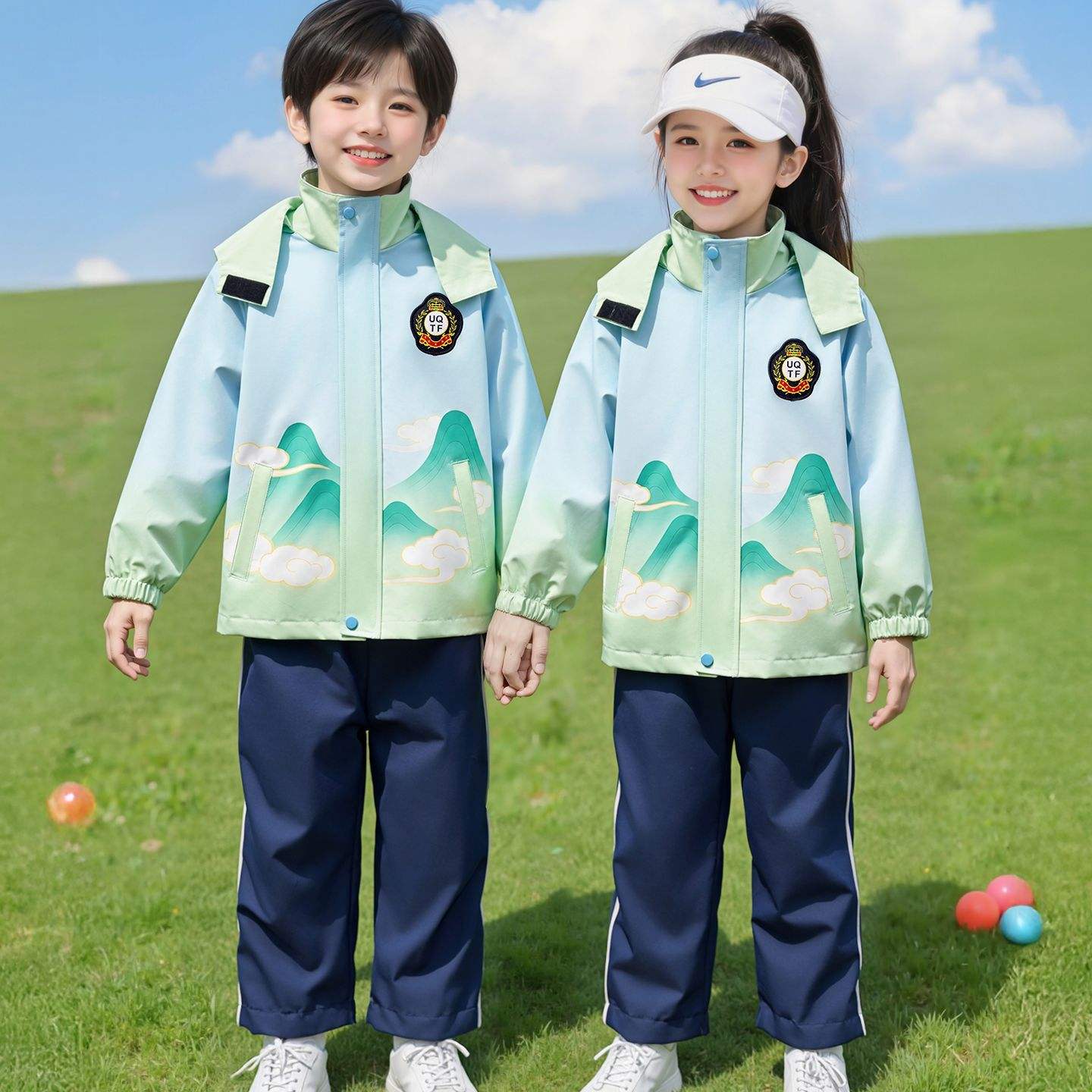 幼儿园园服秋冬装儿童可脱卸班服套装小学生校服冬季冲锋衣三件套