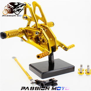 适用YZF R25 R3改装R15升高脚踏CNC前脚踏刹车挂档支架总成配件