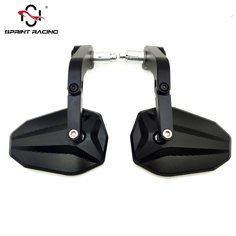 适用CB400F改装手把后视镜CB300R CB650R车把反光后视镜CNC大视野