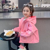 2025新款 秋季 洋气女宝宝秋装 风衣儿童装 褂子潮 韩版 女童外套春秋款