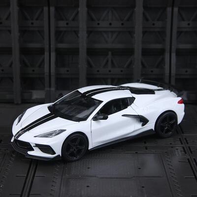 新款 美驰图仿真Corvette Stingray Coupe合金赛车模型静态礼物