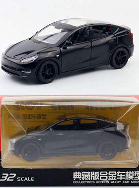 新款 众源兴合金模型玩具车1:32 Model Y新能源轿车开门声光