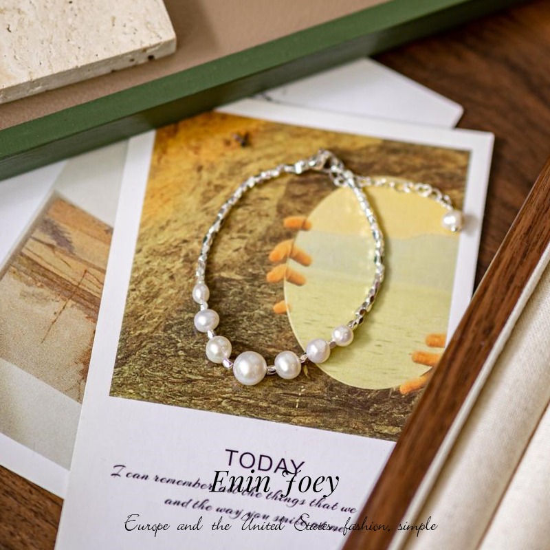 EninJoey轻奢ins天然珍珠手链女