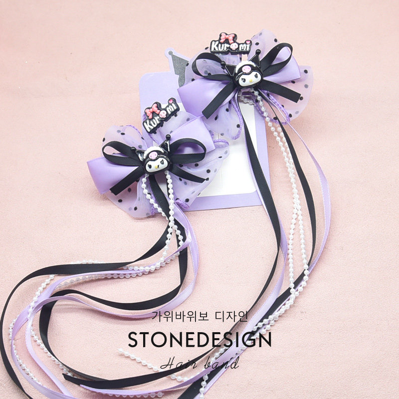 儿童库洛米蝴蝶结发夹女童洛丽塔公主飘带头饰发卡宝宝后脑勺发饰,童装/婴儿装/亲子装,发饰,淘宝优惠券,粉丝福利购,淘宝优惠卷