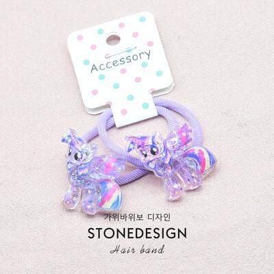 儿童发圈可爱小马宝莉卡通闪色宝宝头绳橡皮筋女童扎头发发绳发饰