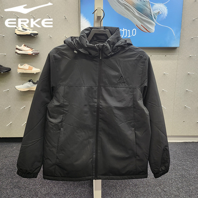 鸿星尔克冬季男子防泼运动外套