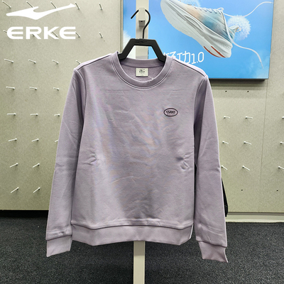 鸿星尔克冬季女子加厚套头卫衣