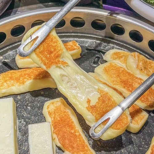 韩国烤芝士条商用烤肉店同款煎烤拉丝芝士奶酪条网红街头小吃600g - 封面