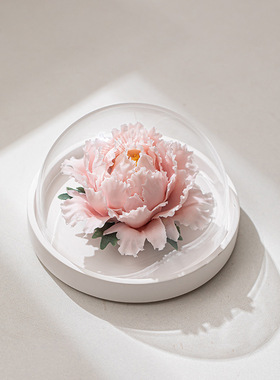 德化陶瓷手捏瓷花牡丹花手工花扩香器香薰车载家用摆件结婚伴手礼