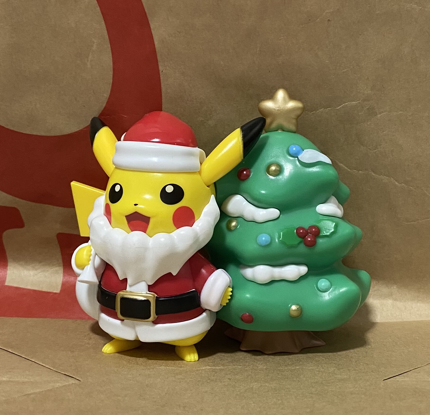 2025肯德基宝可梦皮卡丘圣诞节玩具公仔一家鼠正版现货未开封