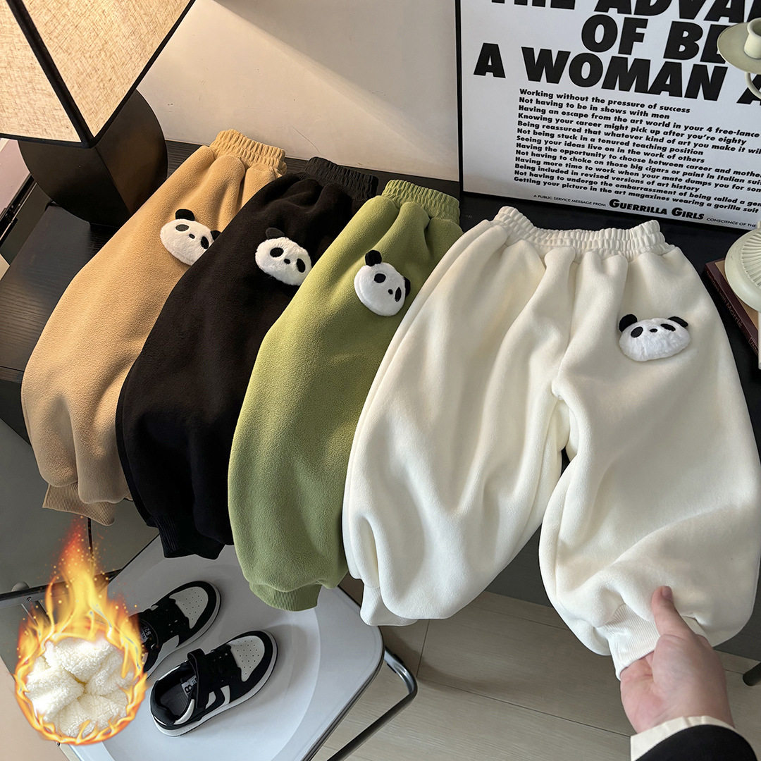 儿童中小童加绒裤子秋冬新款男女宝宝加厚保暖休闲运动裤外穿长裤,个性定制/设计服务/DIY,童裤加工定制,淘宝优惠券,粉丝福利购,淘宝优惠卷