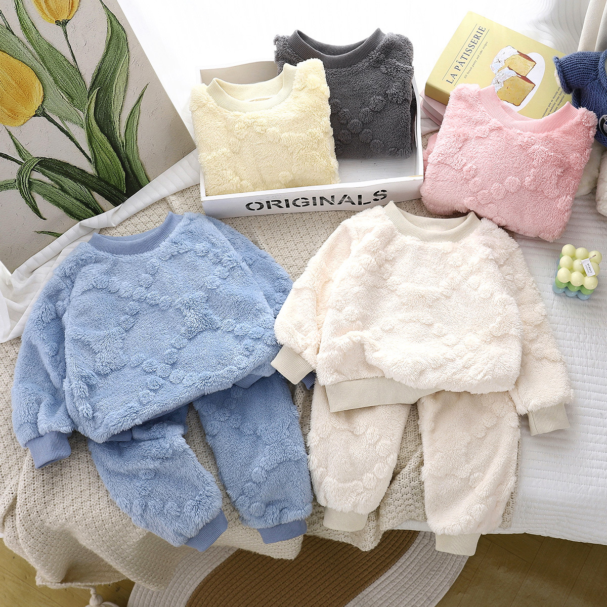 儿童保暖套装加绒加厚冬