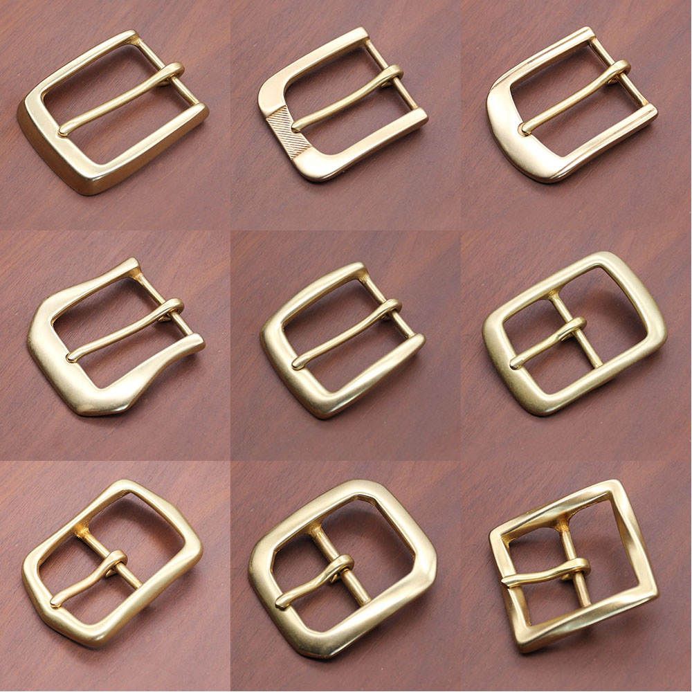 黄铜皮带扣头 4.0纯铜腰带扣头 日字扣40mm 针扣 手工皮具DIY配件