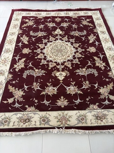 微瑕疵245*306手工打结羊毛地毯美式复古客厅卧室茶几地毯